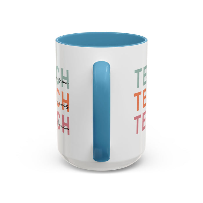 Inspirational Teacher Mug: Teach Kindness, Compassion, ConfidencevAccent Coffee Mug (11, 15oz)