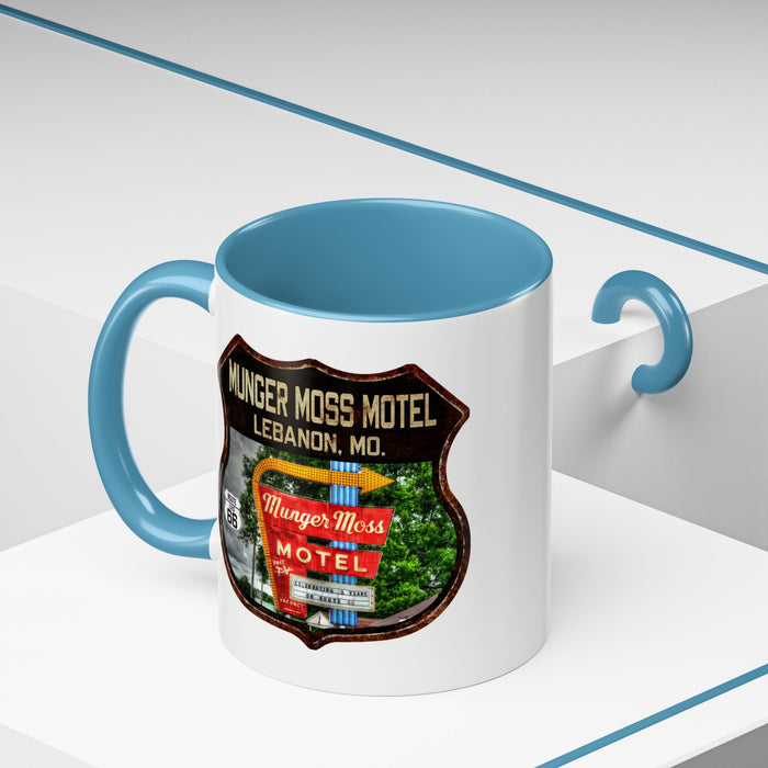 Mug Munger Moss Motel Route 66 Shield Missouri 11oz