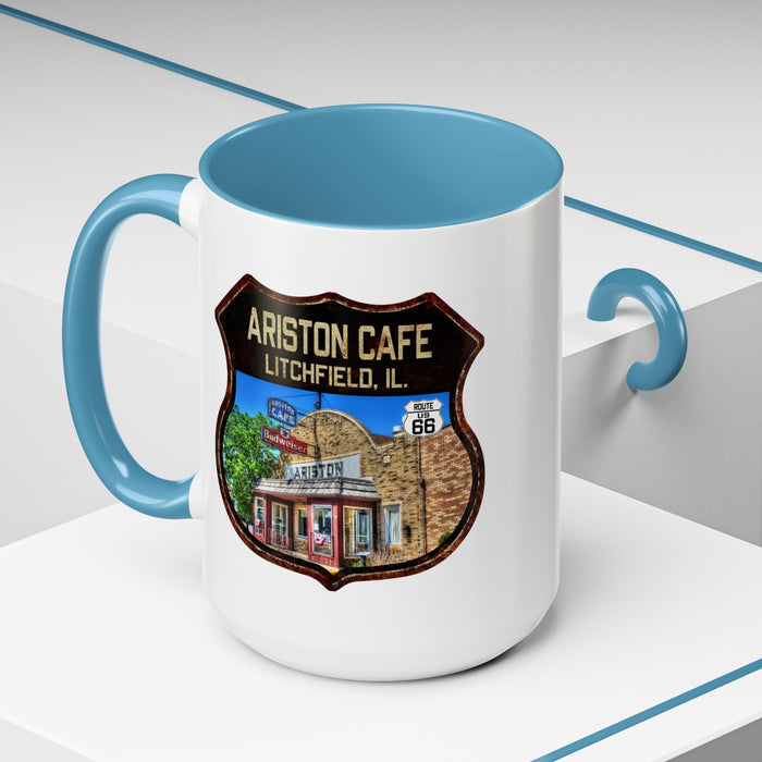 Mug Ariston Cafe Route 66 Shield Illinois 11oz