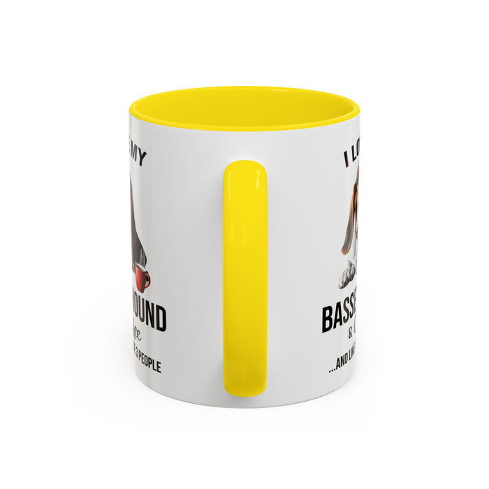 Basset Hound Lover Mug, Basset Hound Lover Gift, Coffee Mug, Basset Hound Mug, Basset Hound Gift, Basset Hound Owner, Coffee Cup A0023-005 Accent Coffee Mug (11, 15oz)
