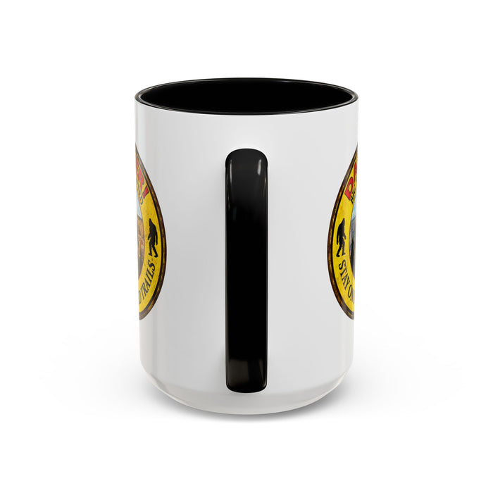 Big Foot Mug Danger Big Foot Sighted - Funny Yeti Gift Accent Coffee Mug (11, 15oz)