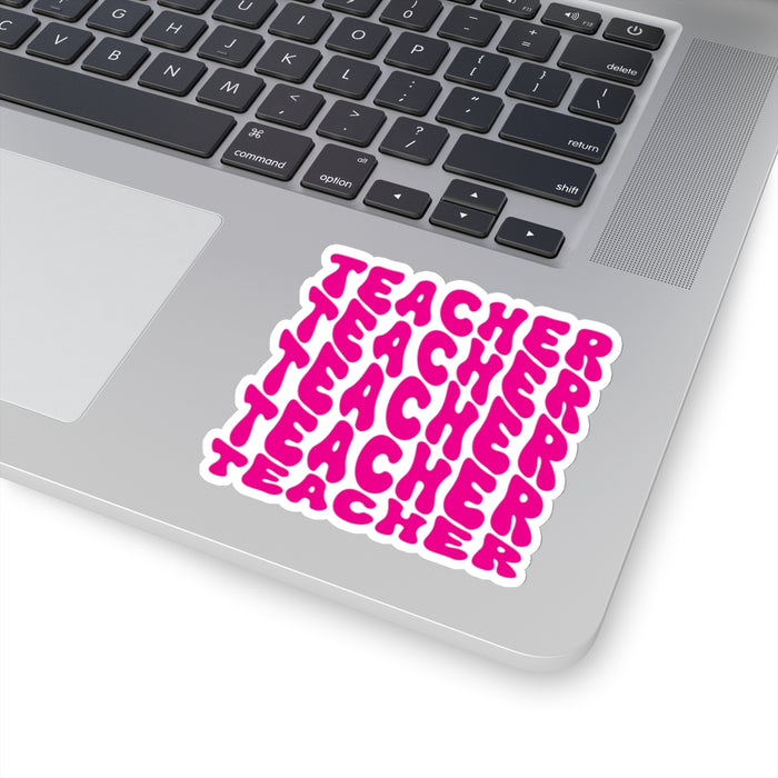 Sticker Set - Bold Vibrant Colored Teacher Teacher Teacher