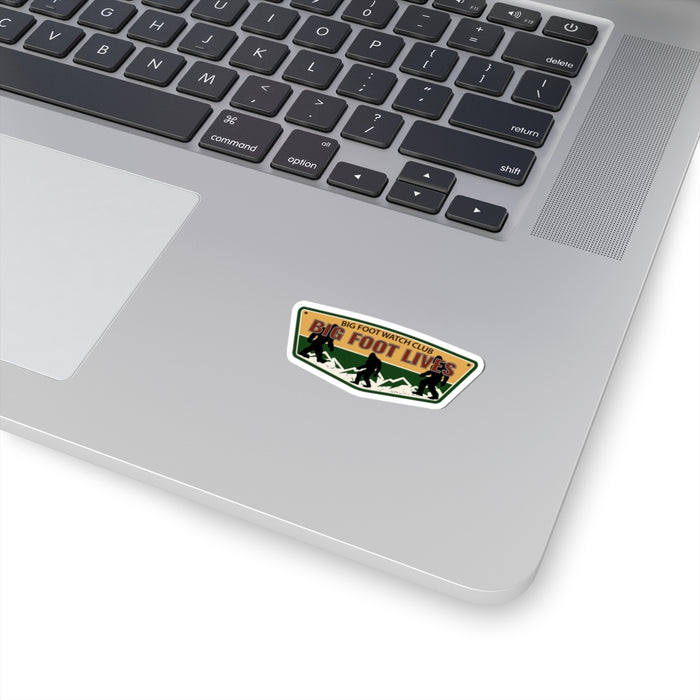 Quirky Big Foot Decal - Big Foot Watch Club Kiss-Cut Stickers