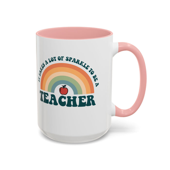 Gift for Teacher - Sparkle Teacher Mug - Unique Teacher Appreciation Gift 11-A0005-001A