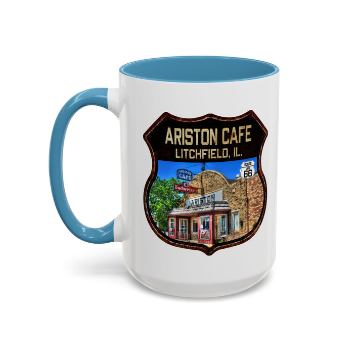 Mug Ariston Cafe Route 66 Shield Illinois 11oz
