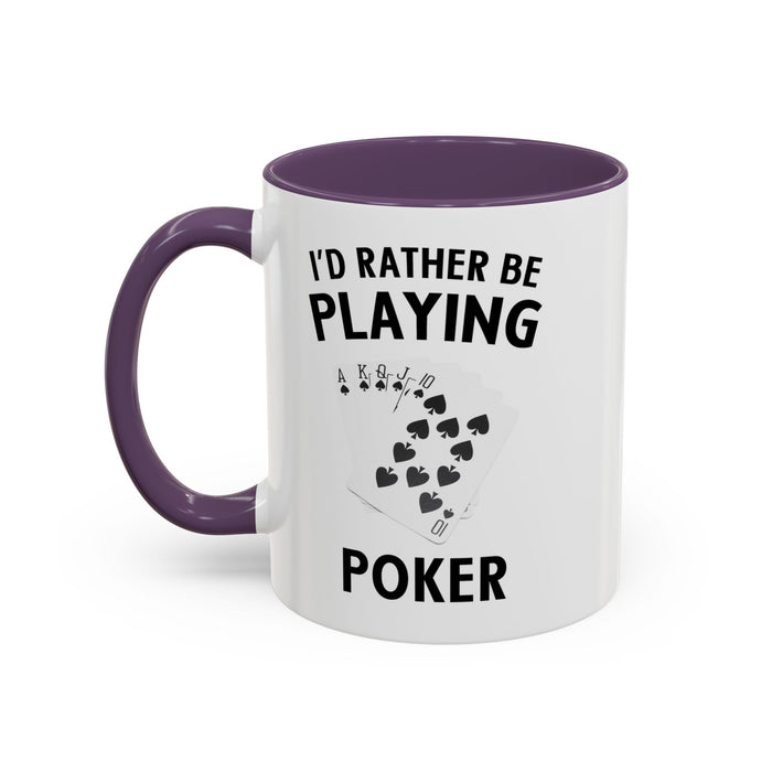 Funny Card Player Mug. Poker Mug. Card Player Gift. Poker Gift. Poker Player Coffee Mug. Poker Expert Mug. Poker Expert Gift Accent Coffee Mug (11, 15oz)