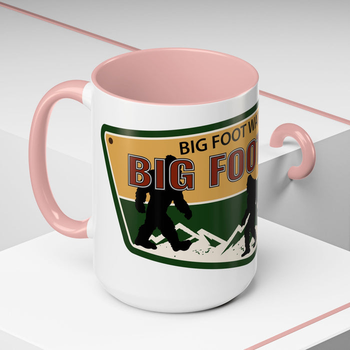 Big Foot Watch Club Sticker - Sasquatch Decal - Funny Yeti Gift Accent Coffee Mug (11, 15oz)