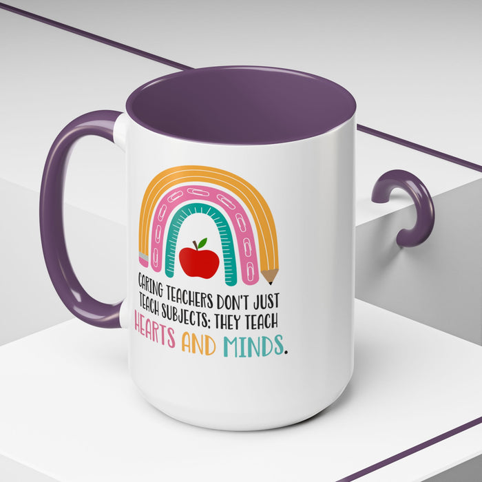 Thank You Teacher Mug - Caring Teachers Gift Accent Coffee Mug (11, 15oz)