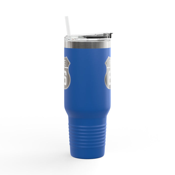 Route 66 Shield Insulated Travel Mug - Black and White Route 66 Shield Insulated Travel Mug, 40oz
