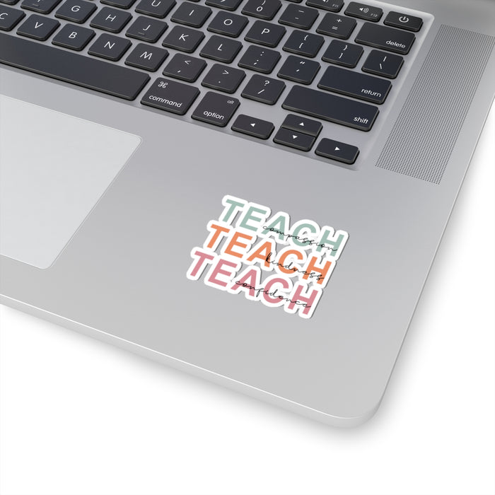 Inspirational Sticker Set: Teach Kindness, Compassion, Confidence Kiss-Cut Stickers