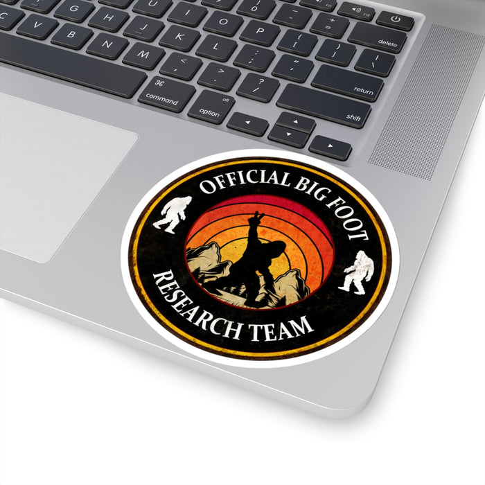 Quirky Big Foot Decal - Official Big Foot Research Team Kiss-Cut Stickers