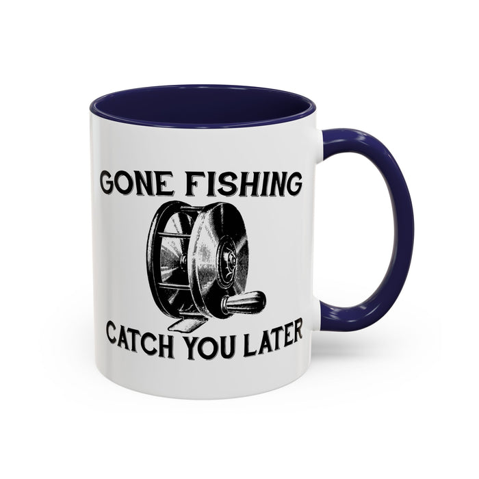 Coffee Mug, Gone Fly Fishing Gift for Dad or Grandpa