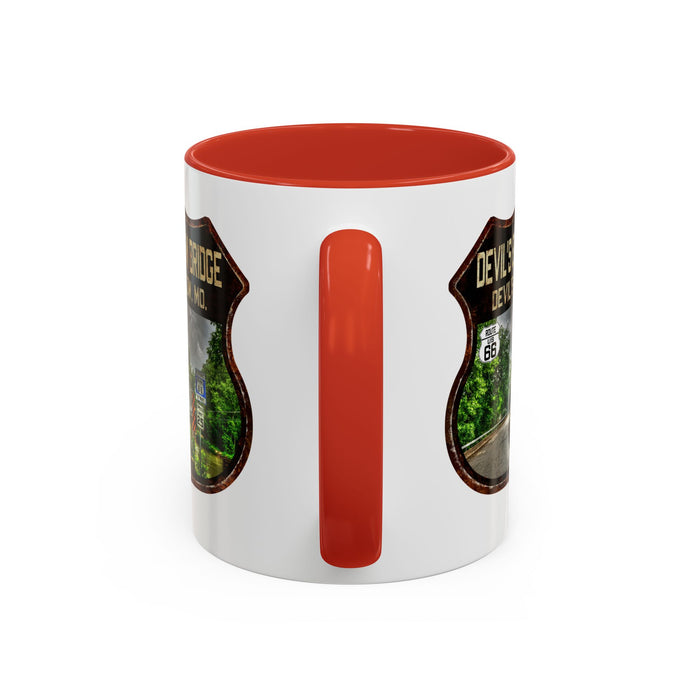 Mug Devil's Elbow Bridge Route 66 Shield Missouri 11oz