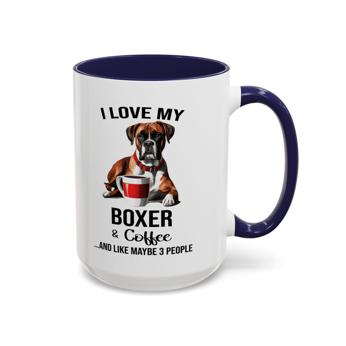 Boxer Lover Mug, Boxer Lover Gift, Coffee Mug, Boxer Mug, Boxer Gift, Boxer Owner Gift, Boxer Owner Mug, Dob Lover Gift, Dog Mug A0023-015 Accent Coffee Mug (11, 15oz)