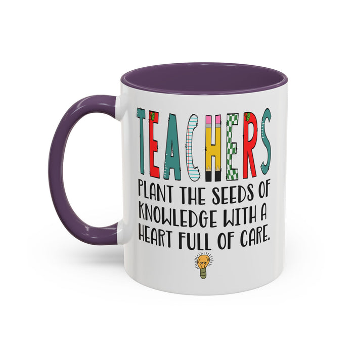 Teacher Mug - Plant the Seed sof Knowledge Teacher Gift - Appreciation Gift A0005-004A