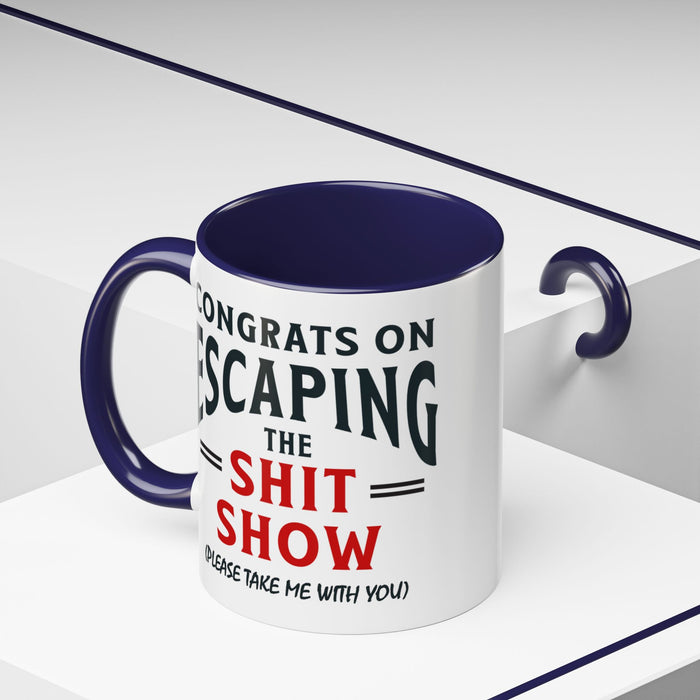 Funny Retirement Gift, Funny Coworker Leaving Gift, Going Away Co Worker, Goodbye Farewell, Retirement Mug, New Job, Leaving Job A0037-006 Accent Coffee Mug (11, 15oz)