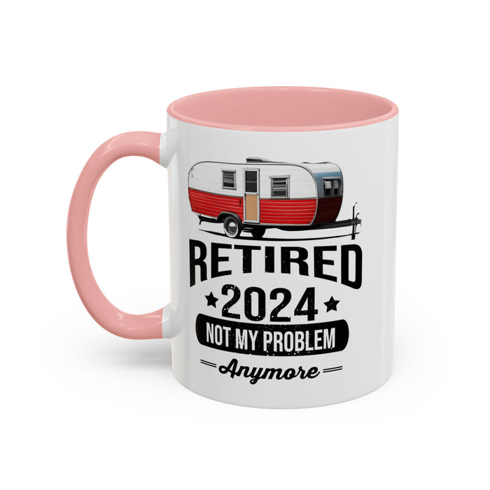 Retirement Mug - Retirement Camping - Coffee Mug - Funny Retirement Gift, Happy Retirement Mug, Fishing Retirement Gift A0037-02 Accent Coffee Mug (11, 15oz)
