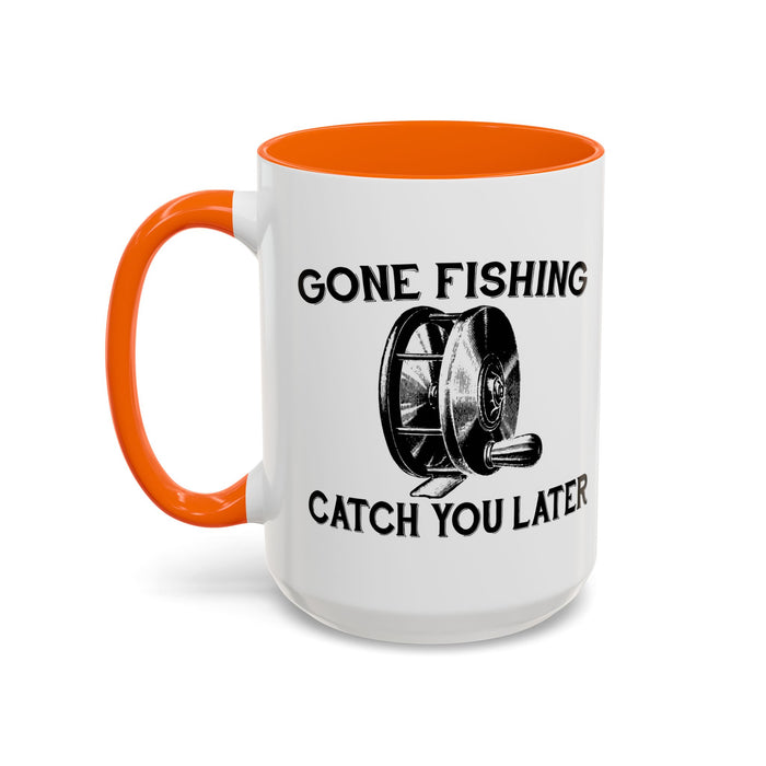 Coffee Mug, Gone Fly Fishing Gift for Dad or Grandpa