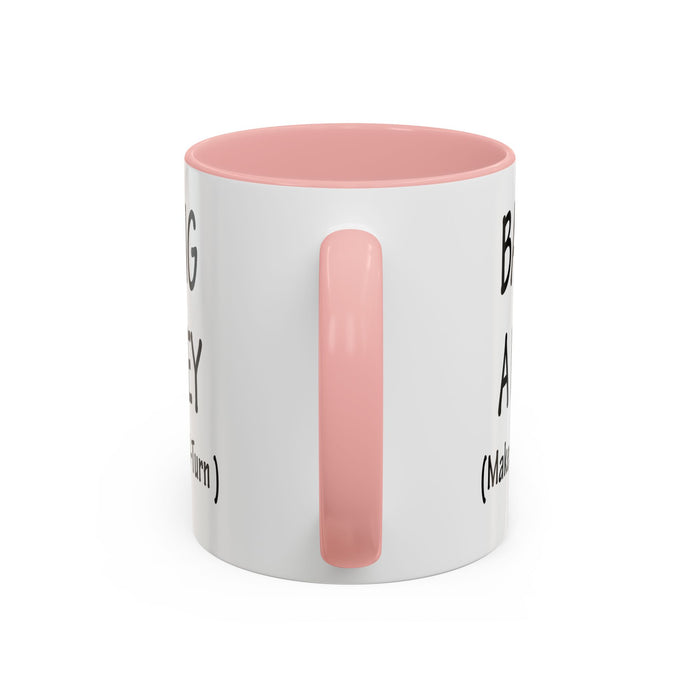 Coffee Mug: "Bang a Uey" Funny Boston Slang for Make a U-Turn Gift, Tea Cup, Ceramic Drinkware, Novelty Souvenir, Kitchen Decor