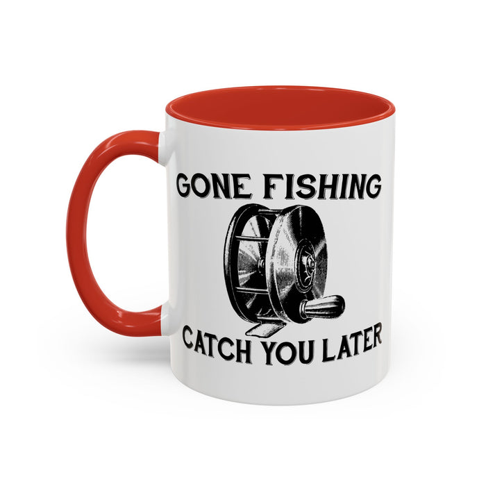 Coffee Mug, Gone Fly Fishing Gift for Dad or Grandpa