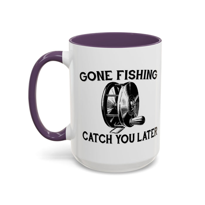 Coffee Mug, Gone Fly Fishing Gift for Dad or Grandpa