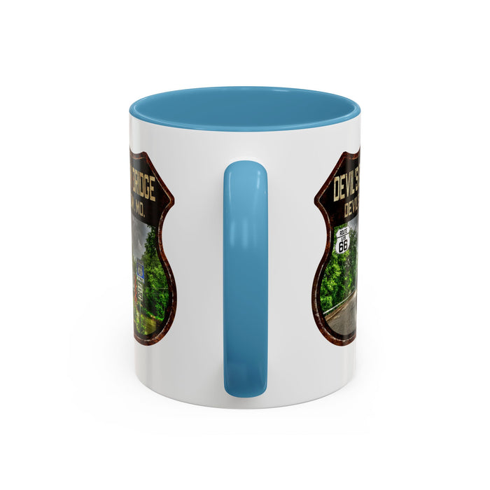 Mug Devil's Elbow Bridge Route 66 Shield Missouri 11oz