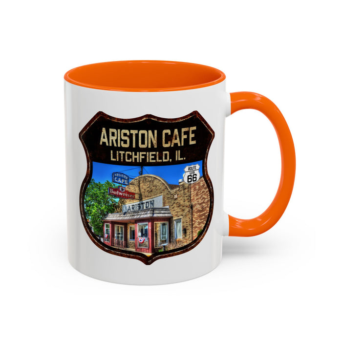 Mug Ariston Cafe Route 66 Shield Illinois 11oz