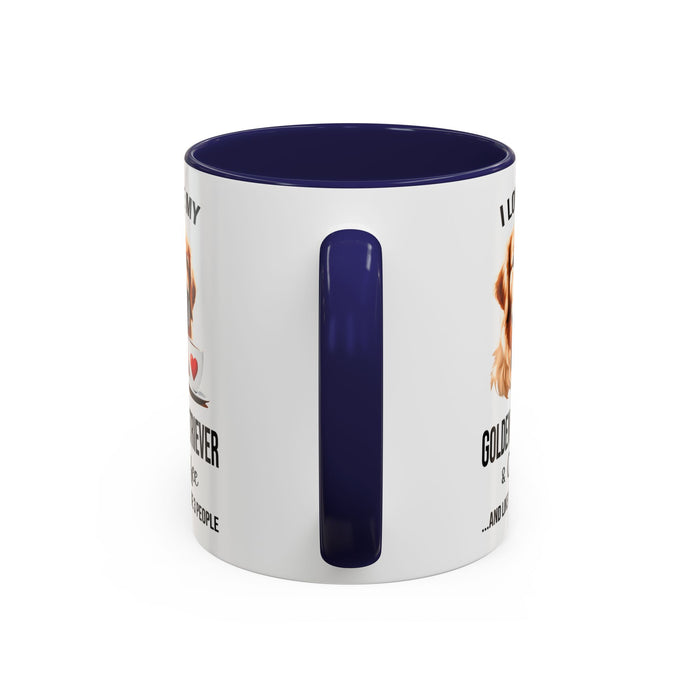 Golden Retriever Lover Mug, Golden Retriever Lover Gift, Coffee Mug, Golden Retriever Mug, Golden Retriever Gift, Golden Retriever A0023-40 Accent Coffee Mug (11, 15oz)
