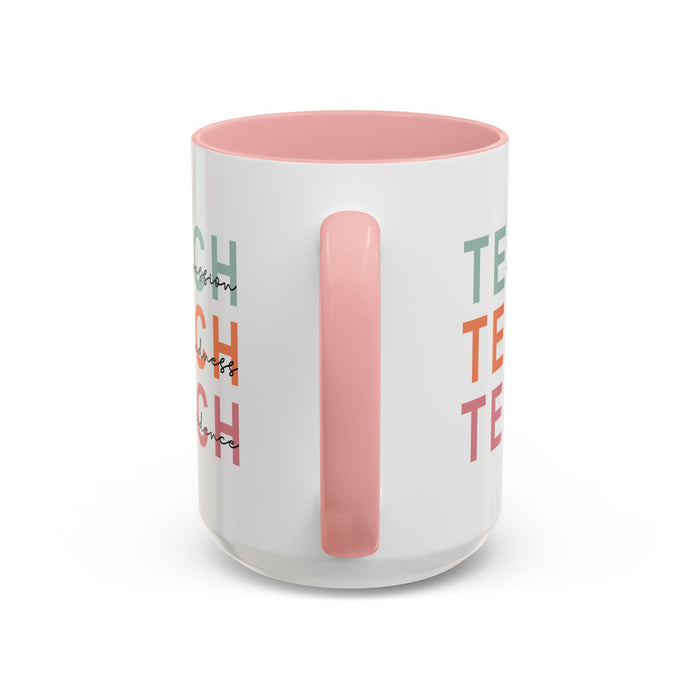 Inspirational Teacher Mug: Teach Kindness, Compassion, ConfidencevAccent Coffee Mug (11, 15oz)