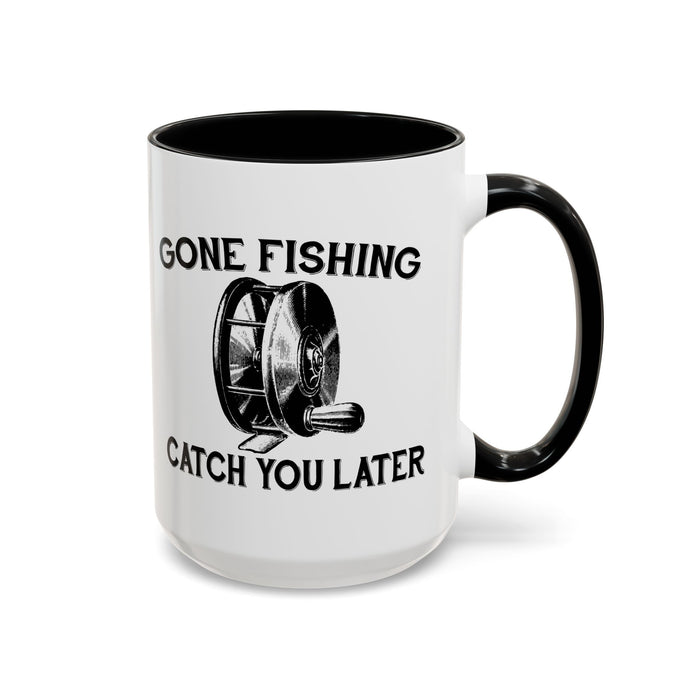 Coffee Mug, Gone Fly Fishing Gift for Dad or Grandpa