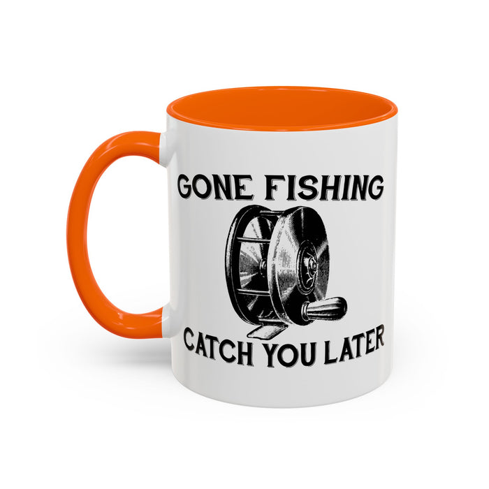 Coffee Mug, Gone Fly Fishing Gift for Dad or Grandpa