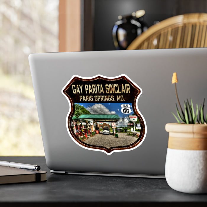 Vinyl Decal Gay Parita Gas Station Route 66 Missouri
