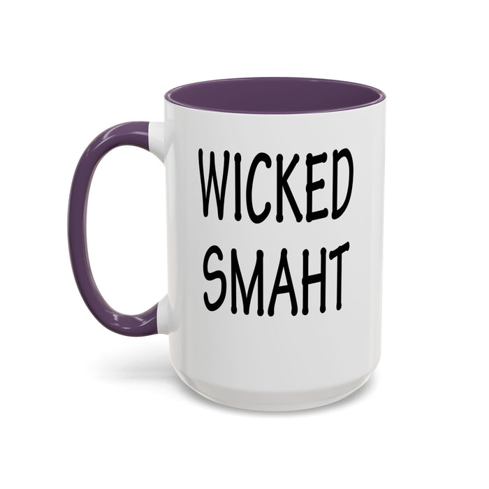 Coffee Mug, Wicked Smaht Boston Accent Gift Mug, Funny Tea Cup, Sarcastic Quote Ceramic Mug, Unique Present for Coffee Lovers, Novelty