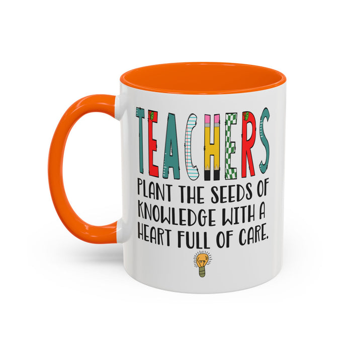 Teacher Mug - Plant the Seed sof Knowledge Teacher Gift - Appreciation Gift A0005-004A