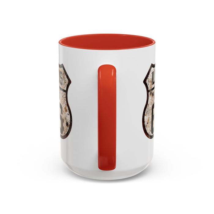 Mug Vintage Rusty Route 66 Highway Shield Illinois Route 66 Gift 11oz, 15oz