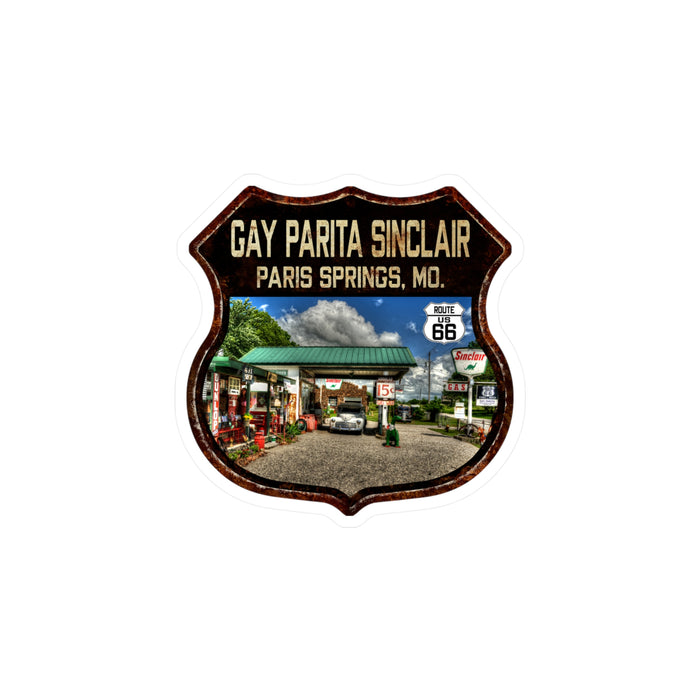 Vinyl Decal Gay Parita Gas Station Route 66 Missouri