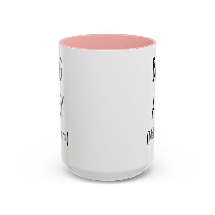 Coffee Mug: "Bang a Uey" Funny Boston Slang for Make a U-Turn Gift, Tea Cup, Ceramic Drinkware, Novelty Souvenir, Kitchen Decor