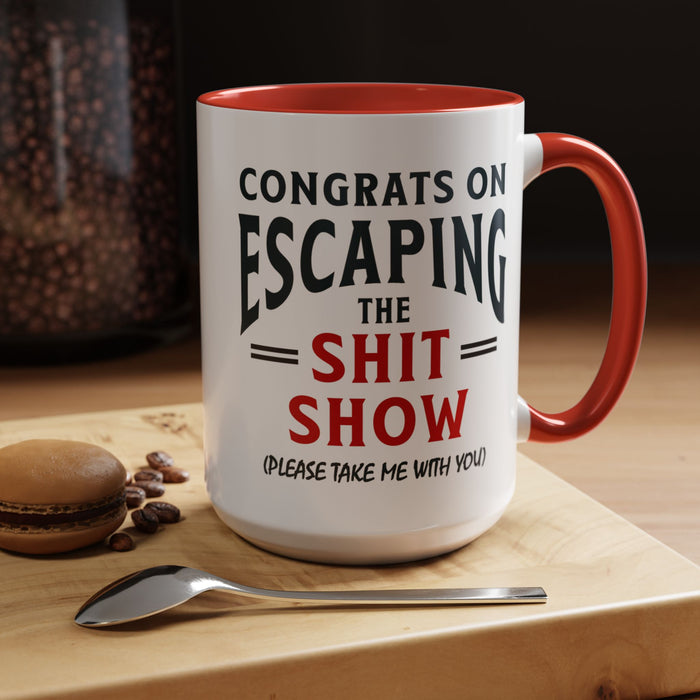 Funny Retirement Gift, Funny Coworker Leaving Gift, Going Away Co Worker, Goodbye Farewell, Retirement Mug, New Job, Leaving Job A0037-006 Accent Coffee Mug (11, 15oz)