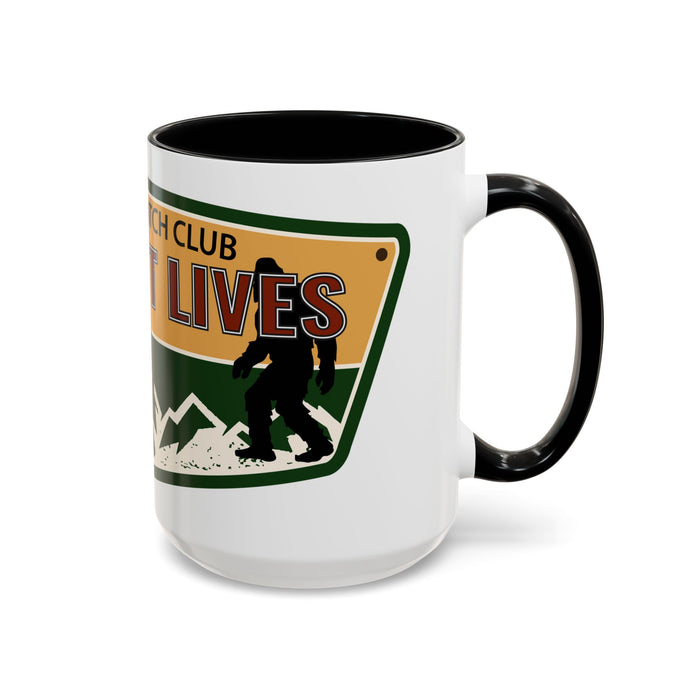 Big Foot Watch Club Sticker - Sasquatch Decal - Funny Yeti Gift Accent Coffee Mug (11, 15oz)