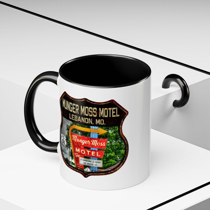 Mug Munger Moss Motel Route 66 Shield Missouri 11oz