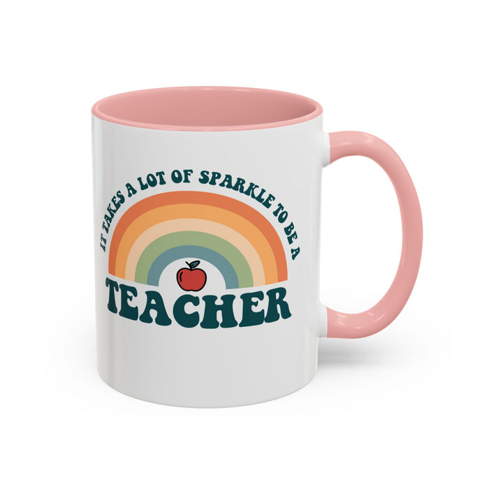 Gift for Teacher - Sparkle Teacher Mug - Unique Teacher Appreciation Gift 11-A0005-001A