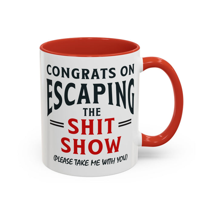 Funny Retirement Gift, Funny Coworker Leaving Gift, Going Away Co Worker, Goodbye Farewell, Retirement Mug, New Job, Leaving Job A0037-006 Accent Coffee Mug (11, 15oz)