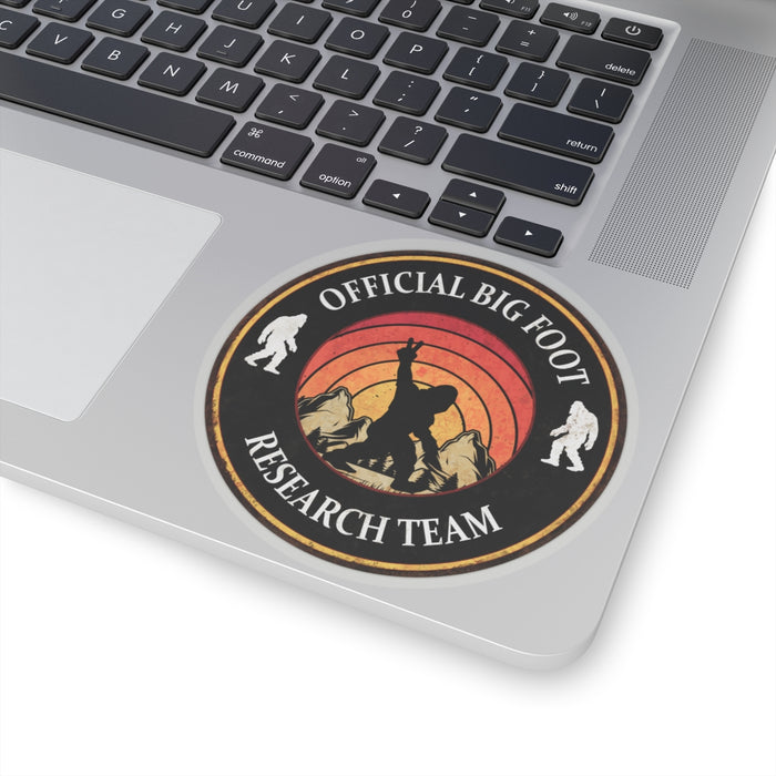 Quirky Big Foot Decal - Official Big Foot Research Team Kiss-Cut Stickers