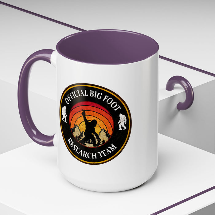Big Foot Sticker - Big Foot Watch Club - Sasquatch Decal - Funny Yeti Gift Accent Coffee Mug (11, 15oz)