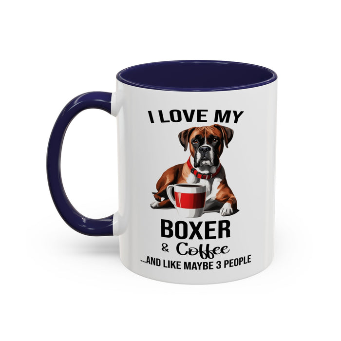 Boxer Lover Mug, Boxer Lover Gift, Coffee Mug, Boxer Mug, Boxer Gift, Boxer Owner Gift, Boxer Owner Mug, Dob Lover Gift, Dog Mug A0023-015 Accent Coffee Mug (11, 15oz)