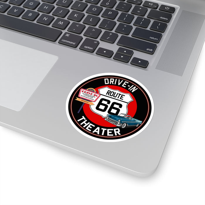 Sticker Route 66 Drive In Theater Kiss-Cut Stickers