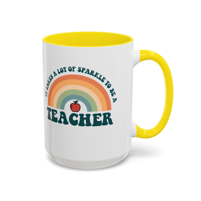 Gift for Teacher - Sparkle Teacher Mug - Unique Teacher Appreciation Gift 11-A0005-001A