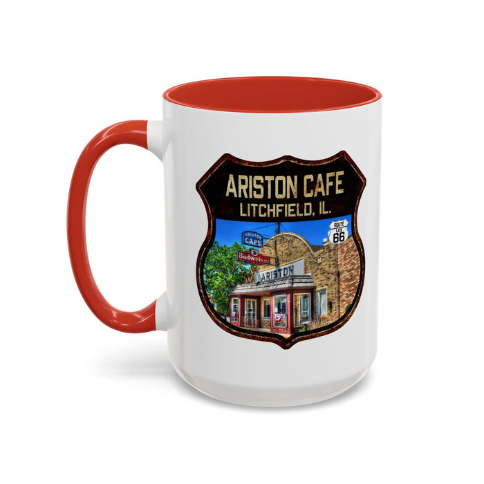 Mug Ariston Cafe Route 66 Shield Illinois 11oz