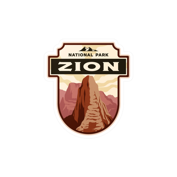 Zion National Park Sticker, National Park Stickers, Travel Stickers, Laptop Decal, Vinyl Sticker, Vinyl Decal, Floral Stickers