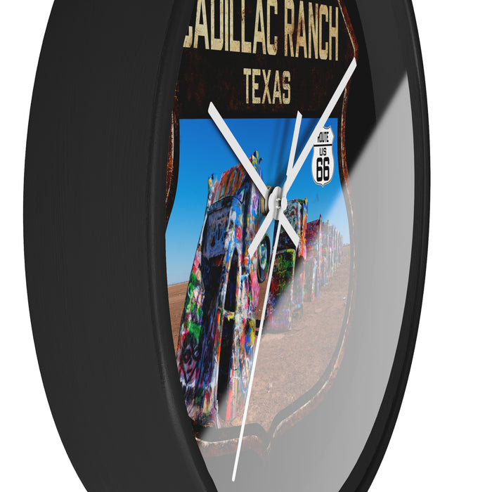 Wall Clock Cadillac Ranch Route 66 Shield Route 66 Gift